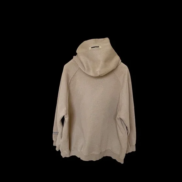 Fear of God Essentials Hoodie Beige Men's XL Premium Fleece Pullover